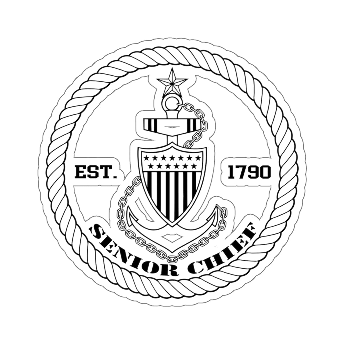 Coast Guard Senior Chief Sticker