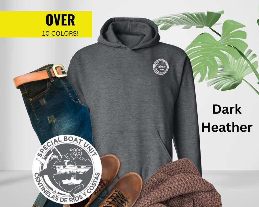Special Boat Unit 26 Hoodie - Black & White Collection