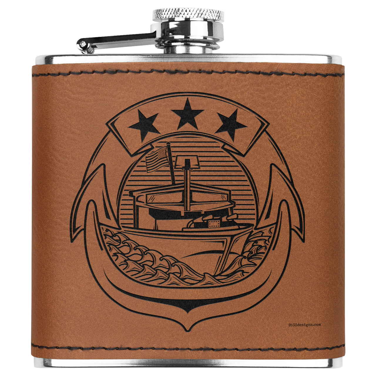 Combatant Craft Crewmen (CC) Flask 6oz