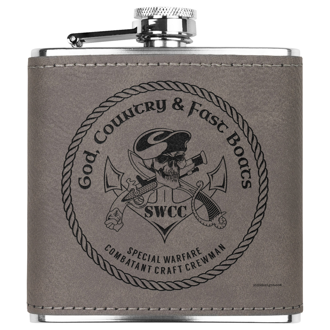 God Country & Fast Boats Flask 6oz