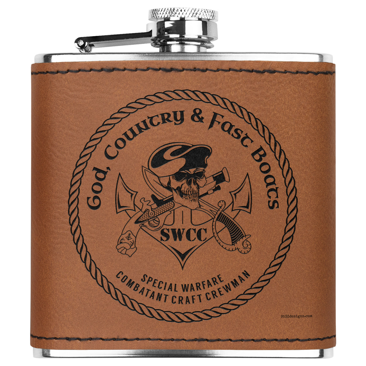 God Country & Fast Boats Flask 6oz
