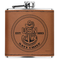 Thumbnail for Navy Chief (E7) Flask 6oz
