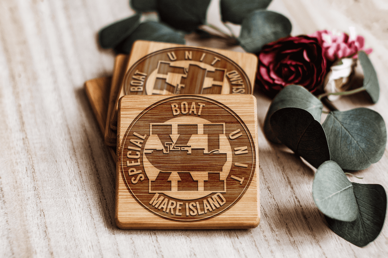 Special Boat Unit 11 v2 Bamboo Coasters