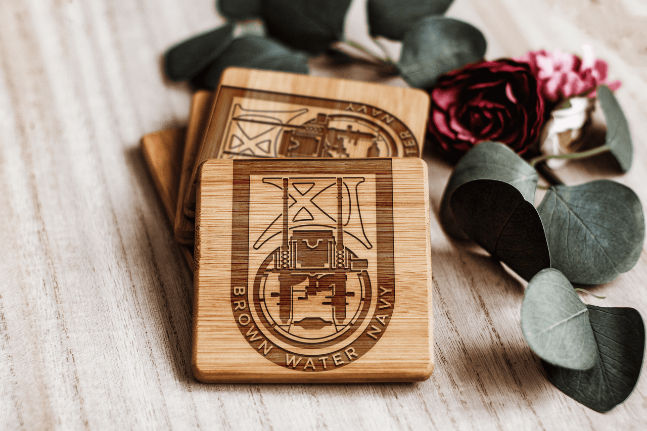 Special Boat Unit 11 v3 Bamboo Coasters