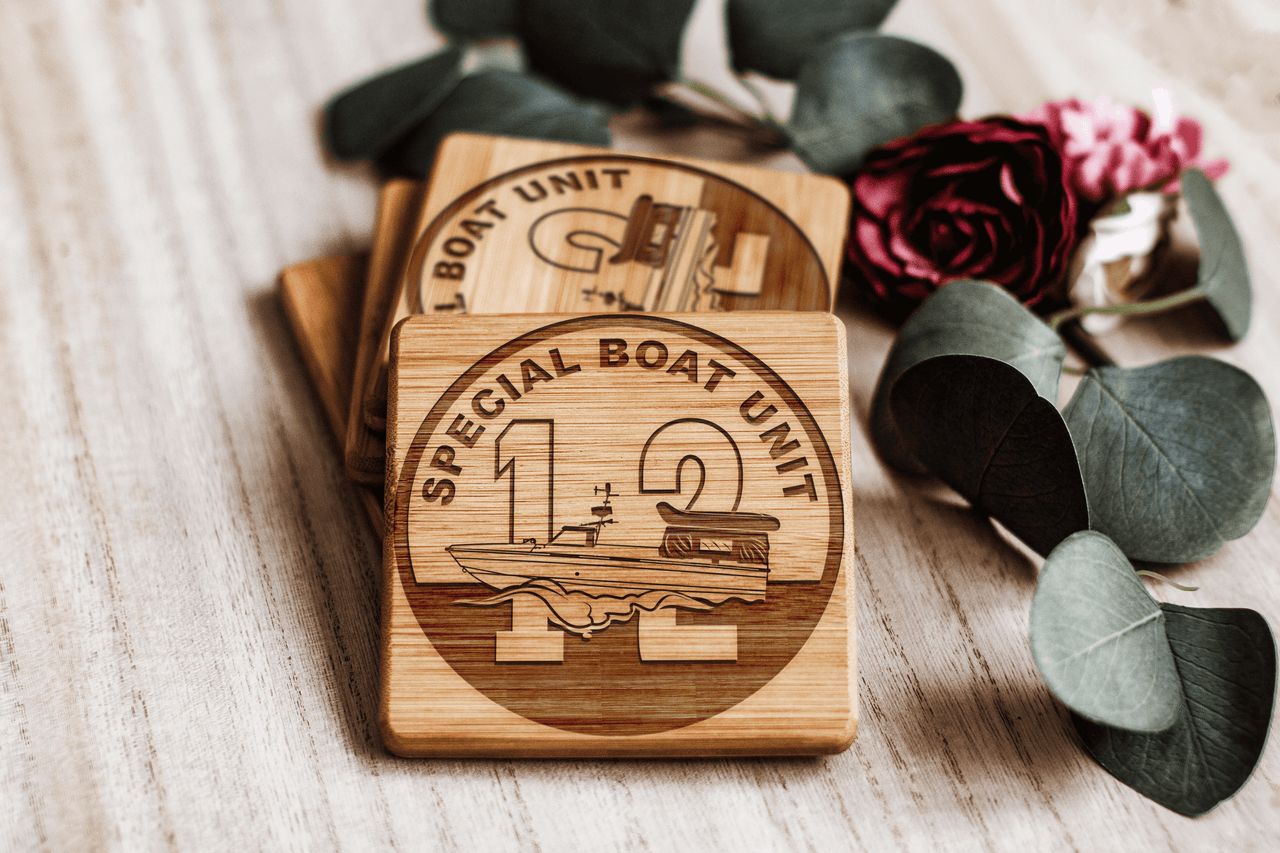 Special Boat Unit 12, SBU 12 v3, SWCC, Special Warfare Combatant Craft Crewmen Bamboo Coasters