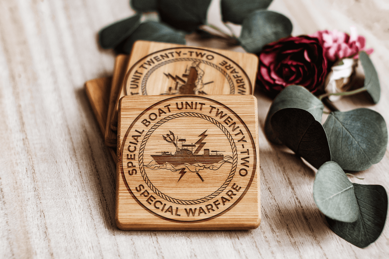 Special Boat Unit 22, SBU 22 v2, SWCC, Special Warfare Combatant Craft Crewmen Bamboo Coasters