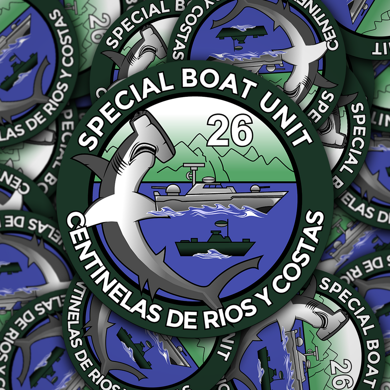 Special Boat Unit 26 - SBU26 Color Sticker