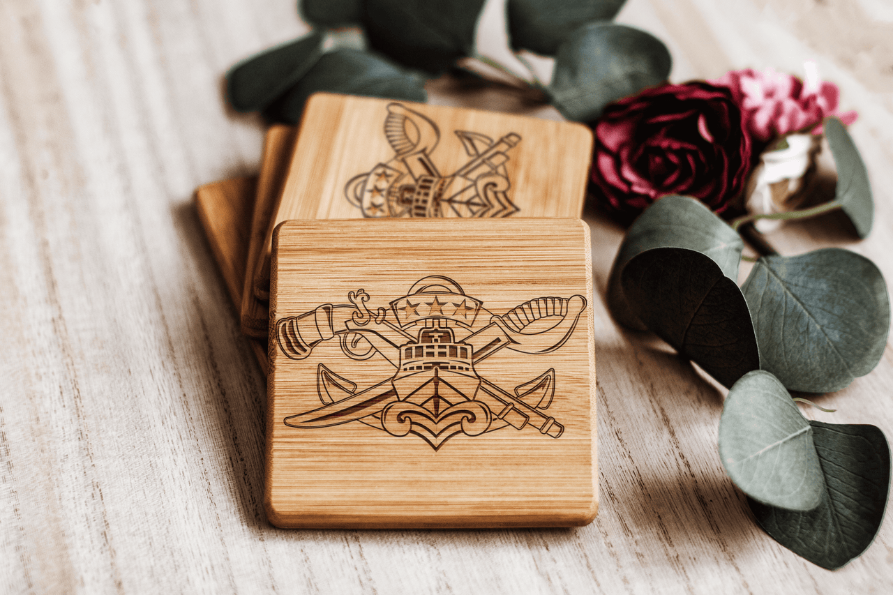 Special Warfare Combatant Craft Crewmen, SWCC Master, Bamboo Coasters