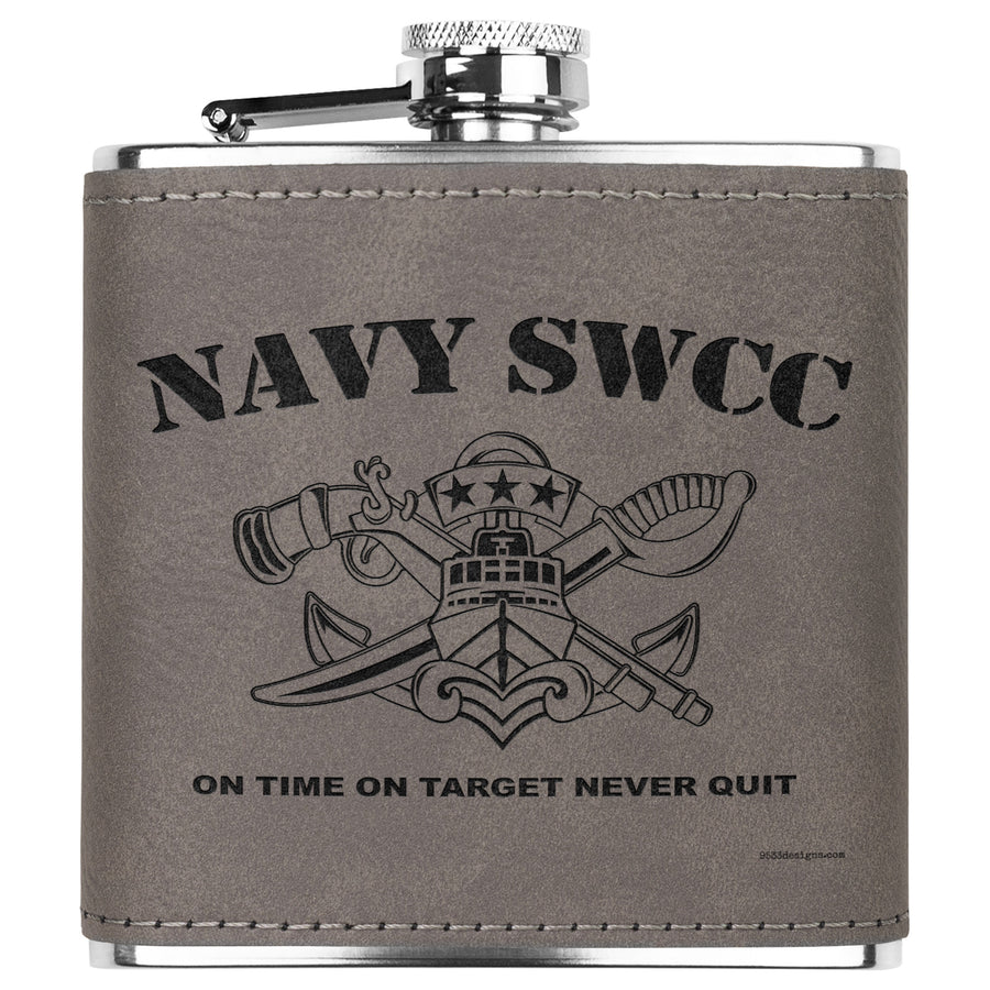 SWCC - On Time On Target Flask 6oz