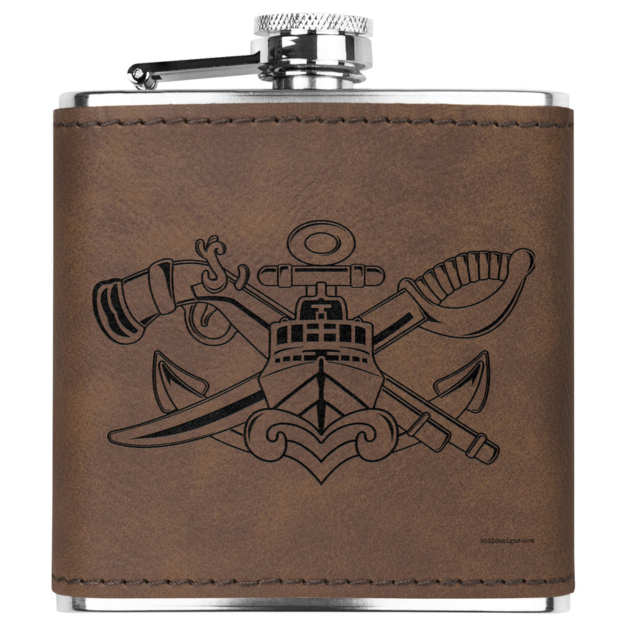 SWCC Senior Pin Flask 6oz