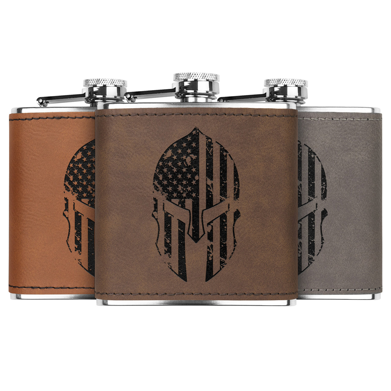 Spartan Mask Flask 6oz