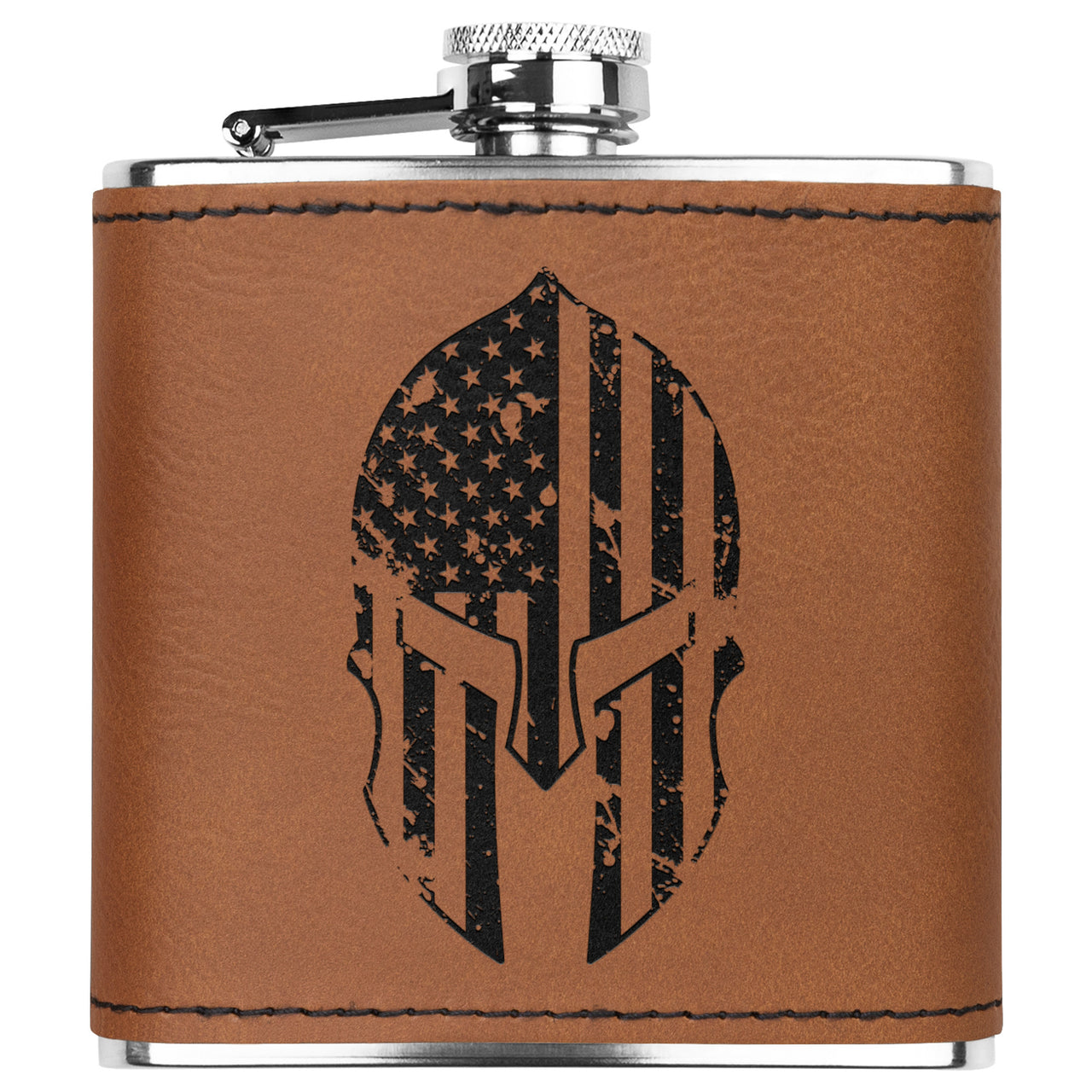 Spartan Mask Flask 6oz