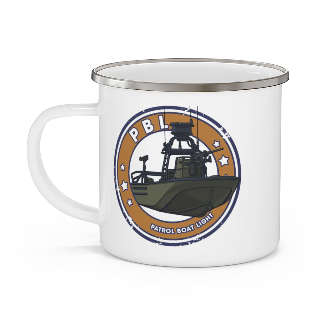 Navy PBL Enamel Camping Mug