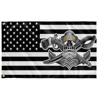 Thumbnail for Flag: USA with SWCC Pin (BW/Color)