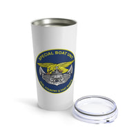 Thumbnail for SBU 12 v2 White 20oz Travel Mug (Color)