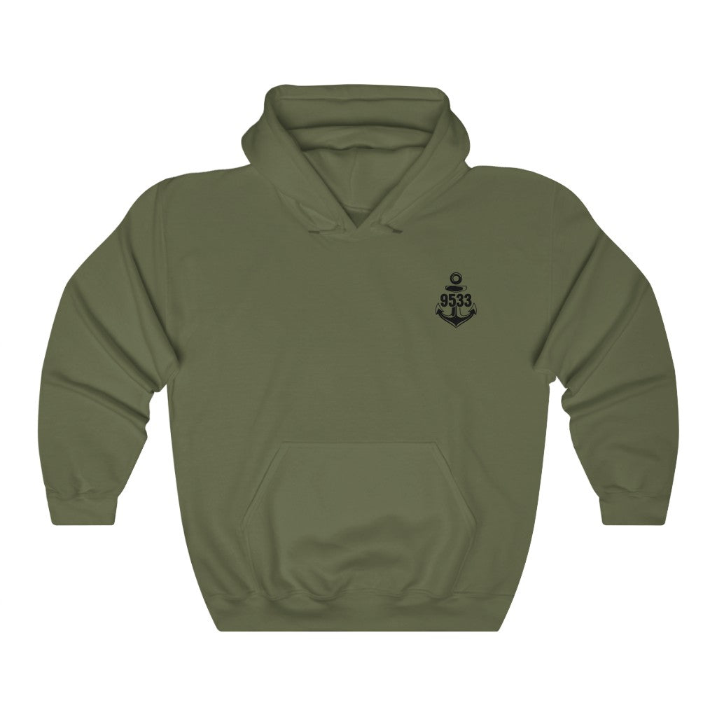 9533TC Hoodie (White-Green/Black)