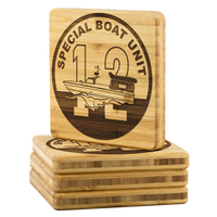 Thumbnail for Special Boat Unit 12, SBU 12 v3, SWCC, Special Warfare Combatant Craft Crewmen Bamboo Coasters
