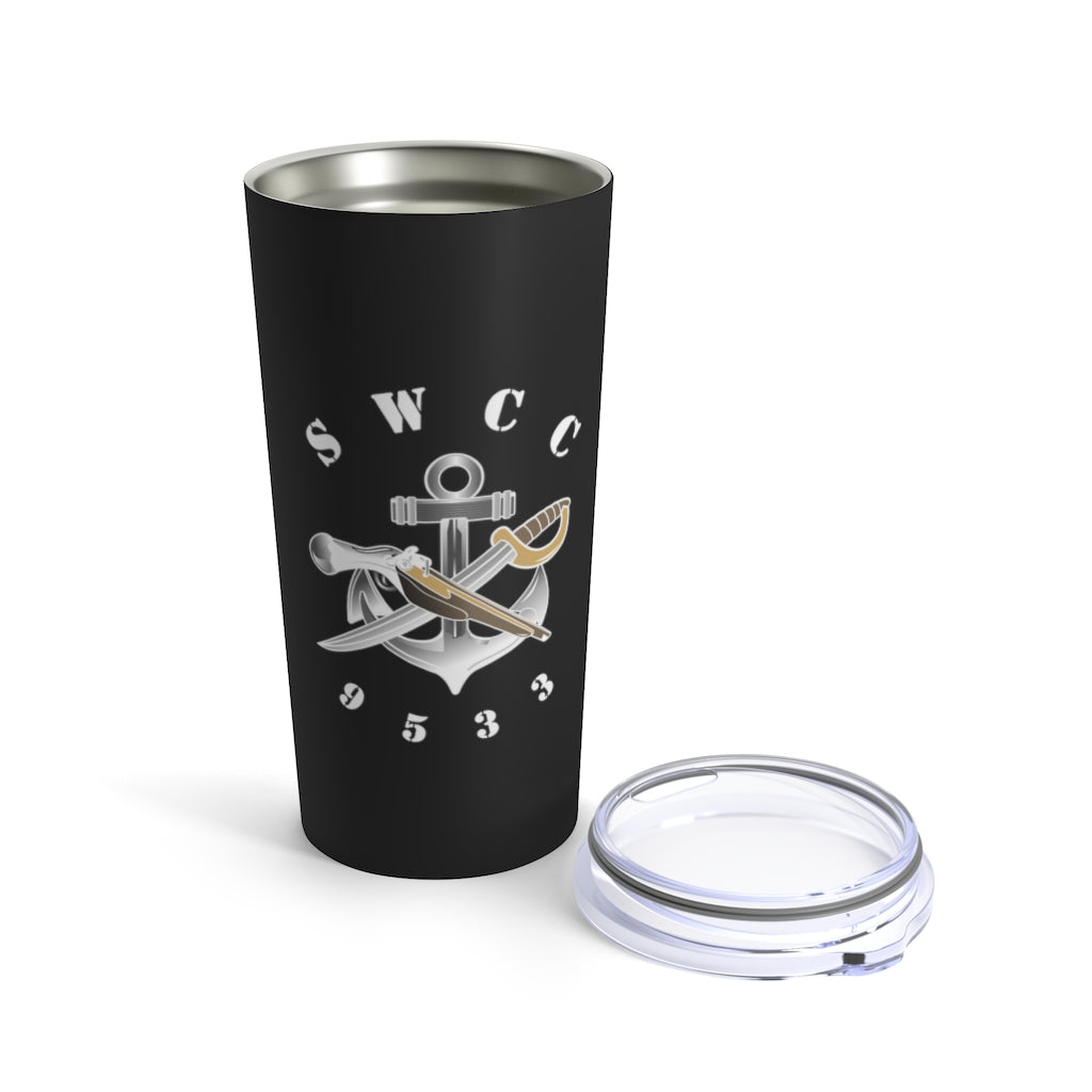 SWCC 9533 Black 20oz Travel Mug (Color)