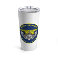 Thumbnail for SBU 12 v2 White 20oz Travel Mug (Color)