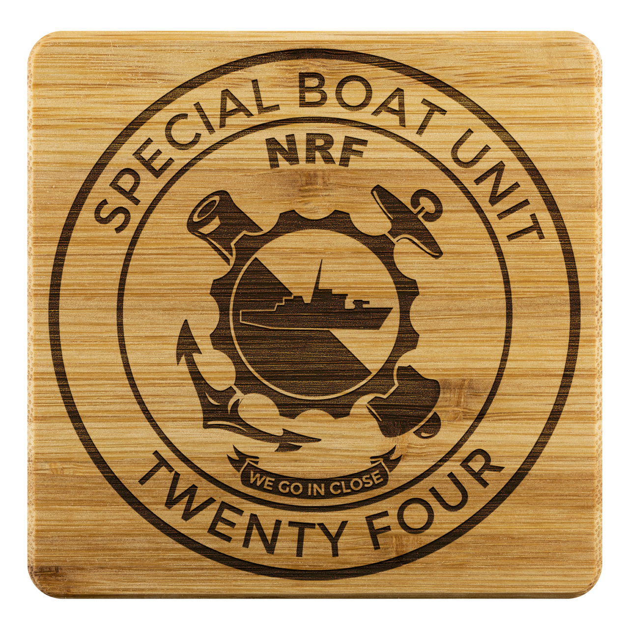 Special Boat Unit 24, SBU 24, SWCC, Special Warfare Combatant Craft Crewmen Bamboo Coasters