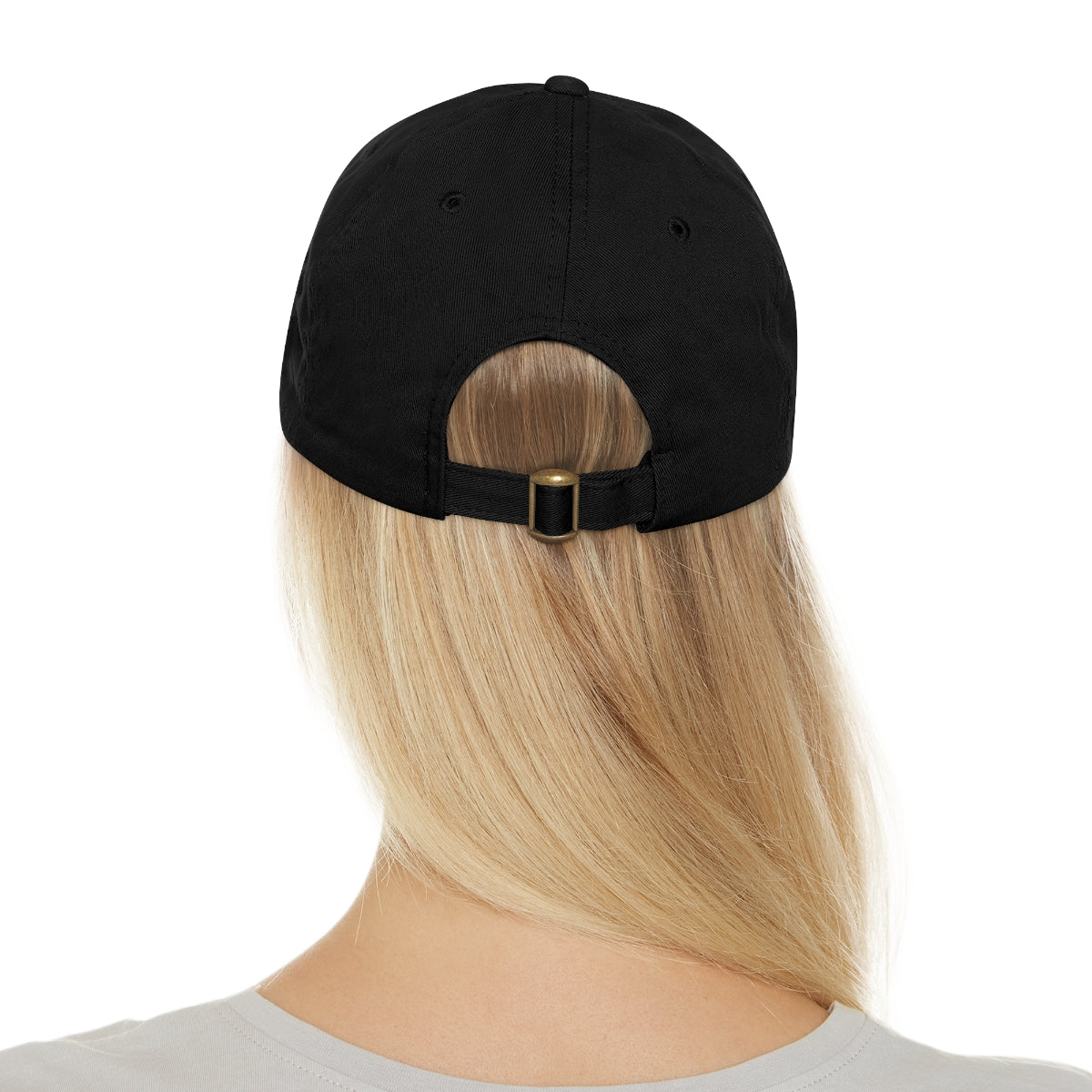 Black Beard Hat with Leather Patch