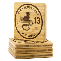 Thumbnail for Special Boat Unit 13, SBU 13, SWCC, Special Warfare Combatant Craft Crewmen Bamboo Coasters