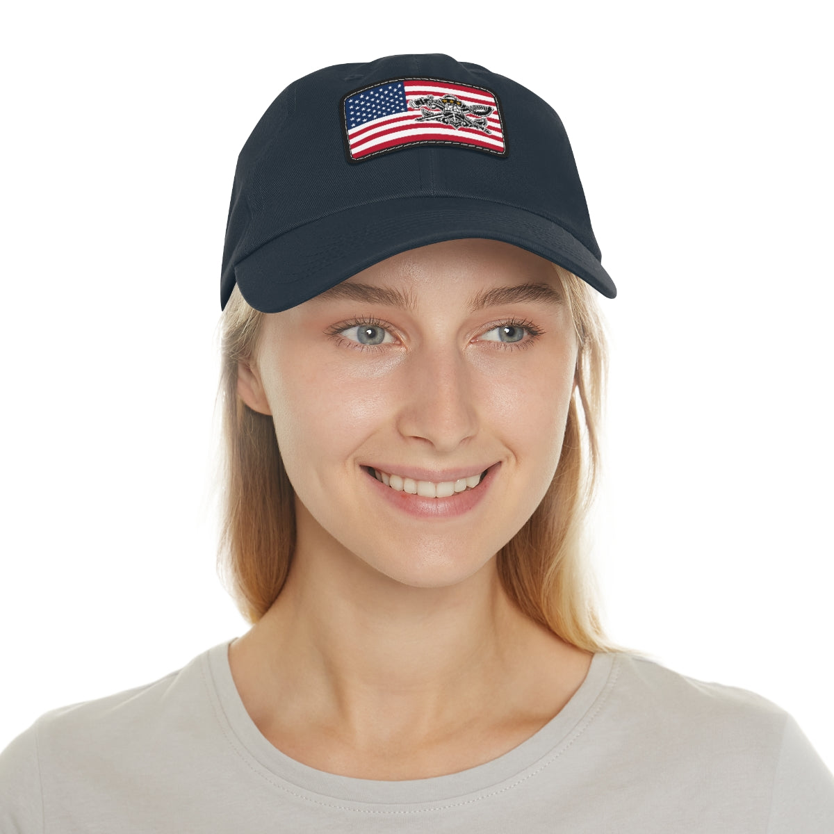 USA with SWCC Pin Hat with Leather Patch