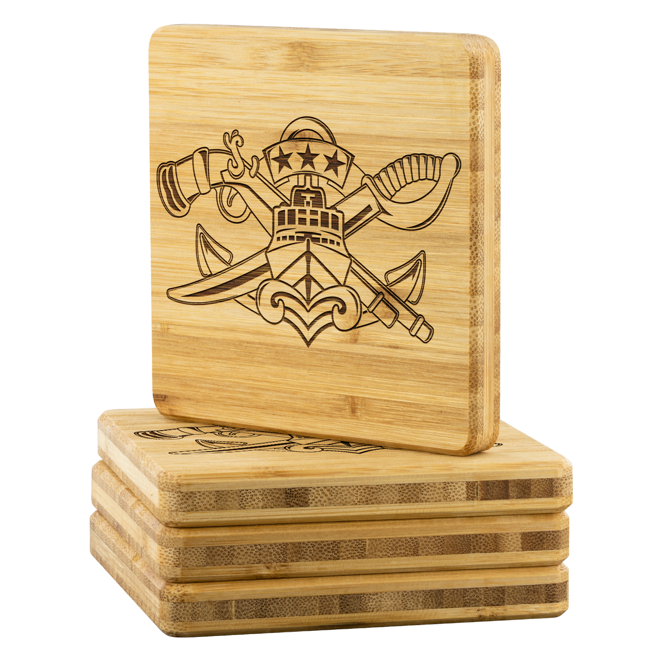 Special Warfare Combatant Craft Crewmen, SWCC Master, Bamboo Coasters