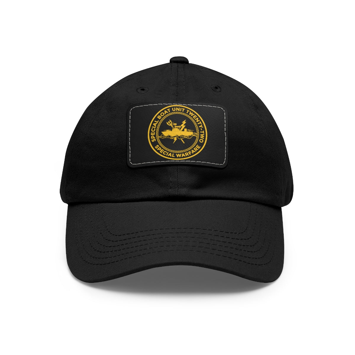 SBU 22 v2 Hat with Leather Patch (Gold)
