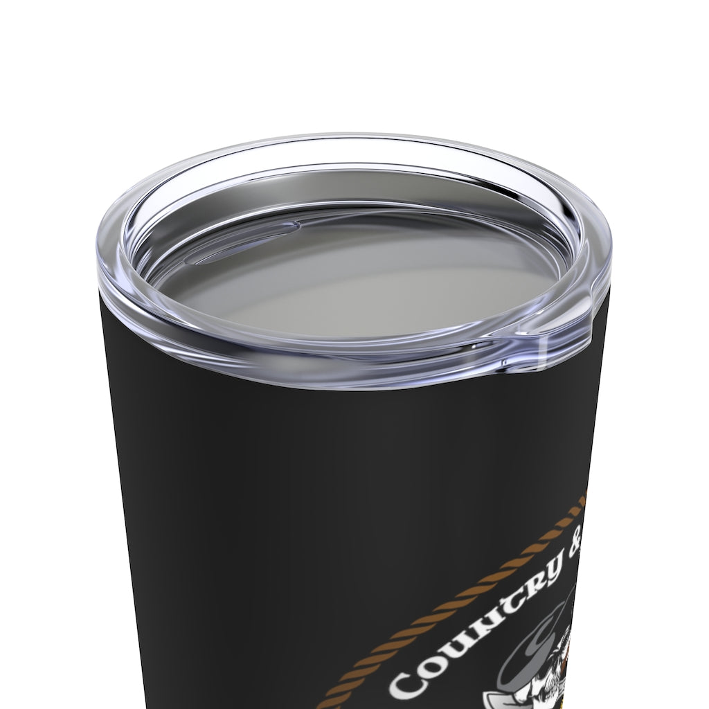 God Country & Fast Boats Black 20oz Travel Mug (Color)