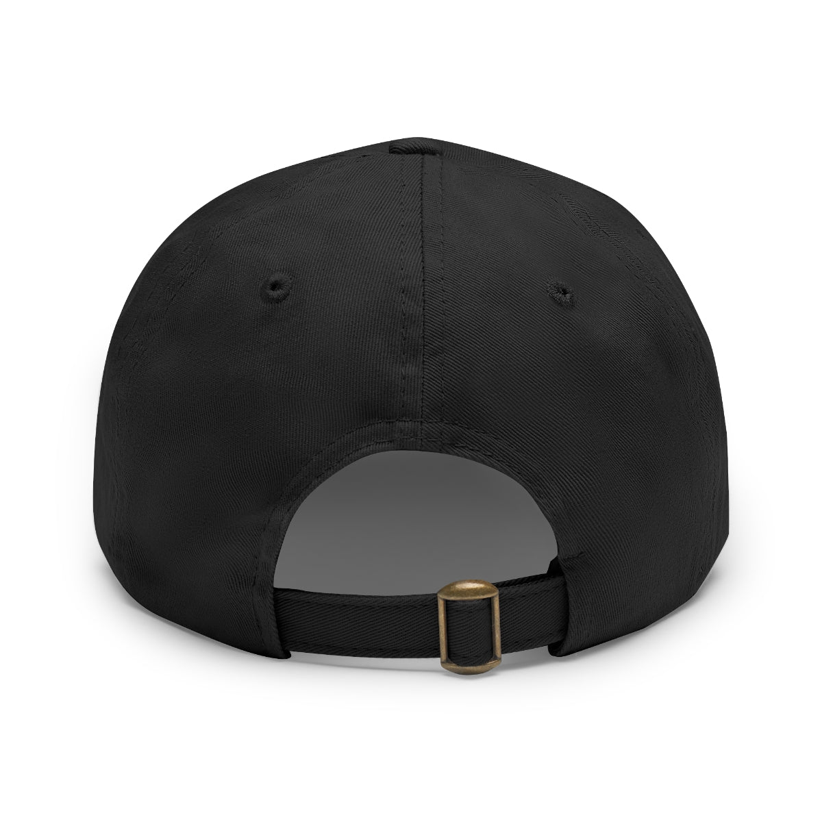 Black Beard Hat with Leather Patch