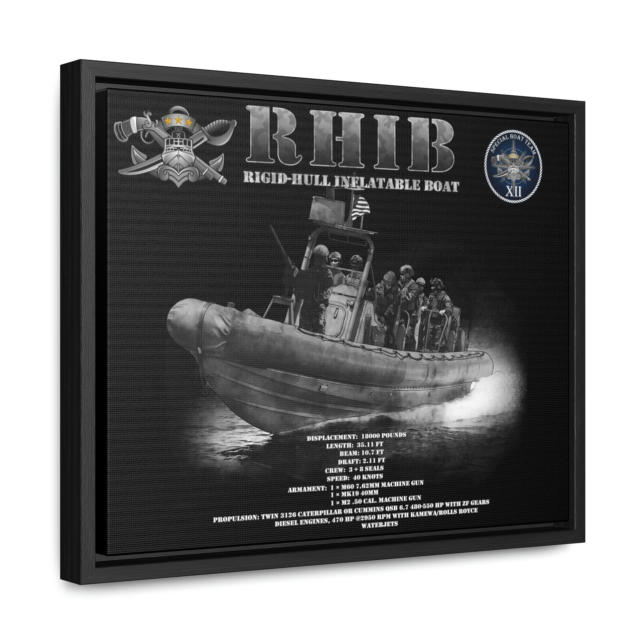 RHiB - Rigid Hull Inflatable Boat *Custom SBT 12