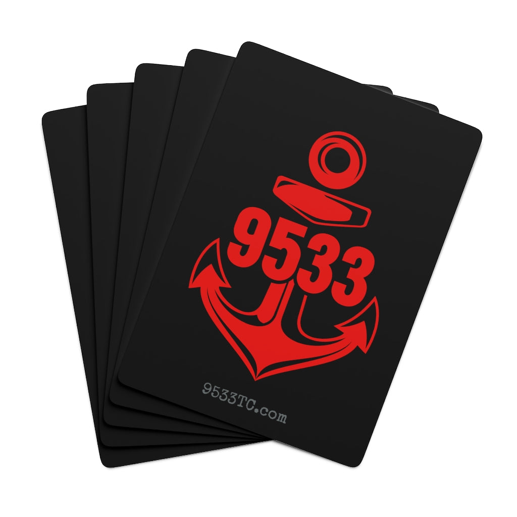 9533TC Poker Cards (Black/Red)