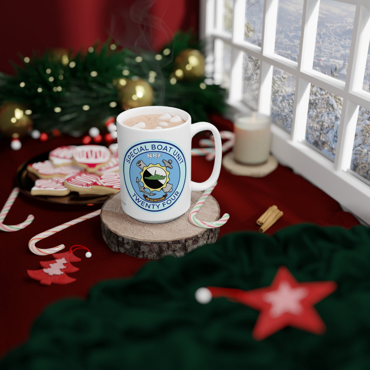 SBU 24 White 15oz Mug (Color)