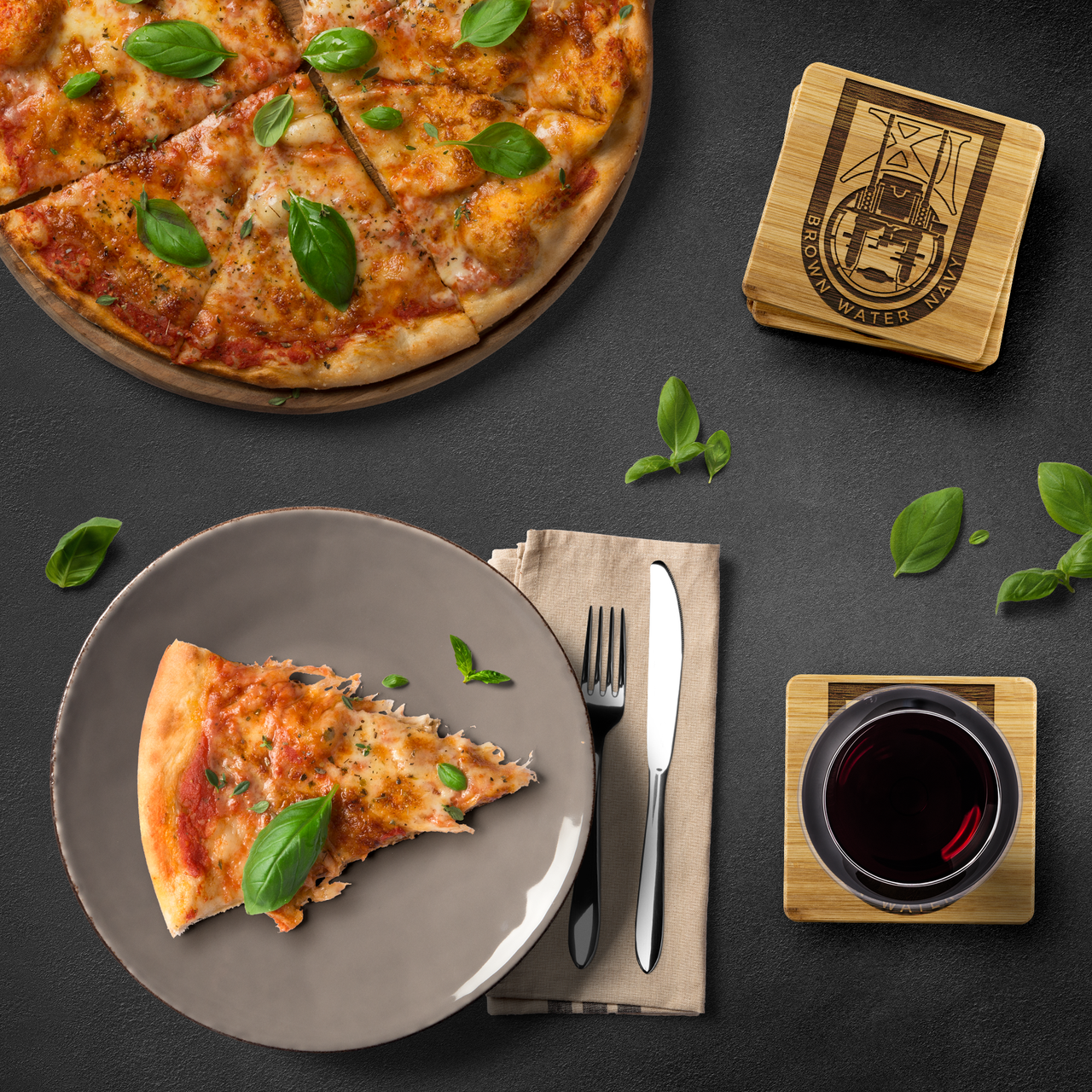Special Boat Unit 11 v3 Bamboo Coasters