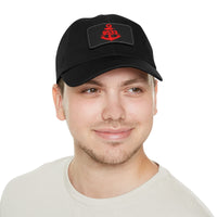 Thumbnail for 9533TC Hat with Leather Patch (Red)