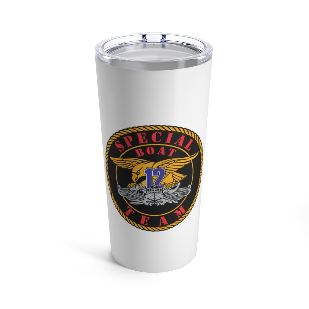 SBT 12 v1 White 20oz Travel Mug (Color)