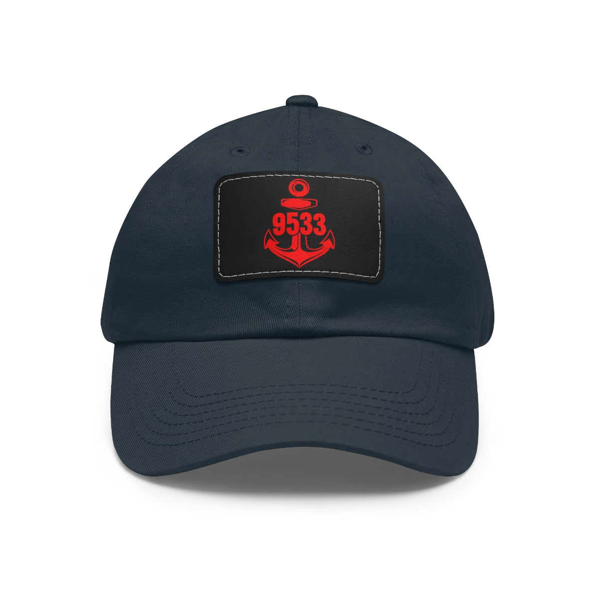 9533TC Hat with Leather Patch (Red)