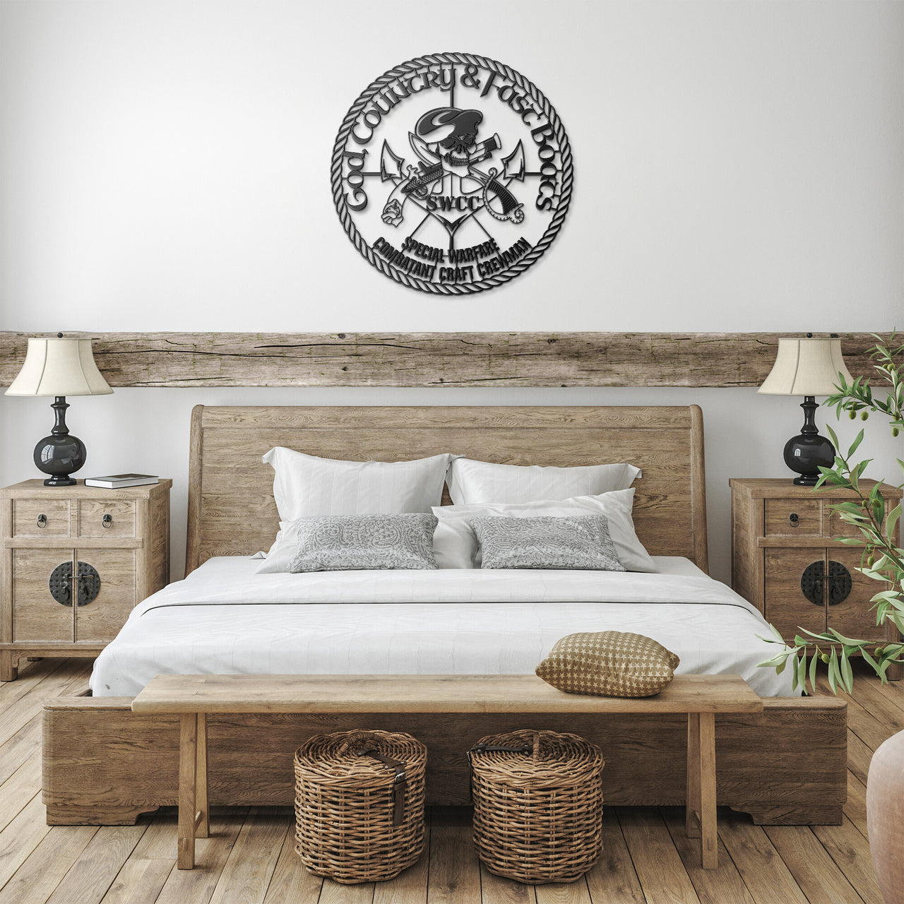 God Country and Fast Boats Die Cut Wall Art