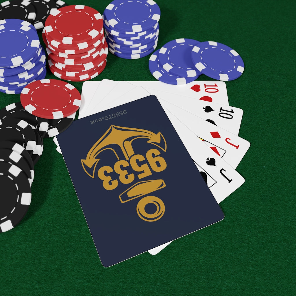 9533TC Poker Cards (Blue/Gold)