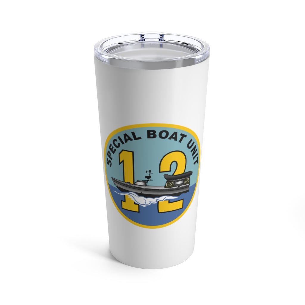 SBU 12 v3 White 20oz Travel Mug (Color)