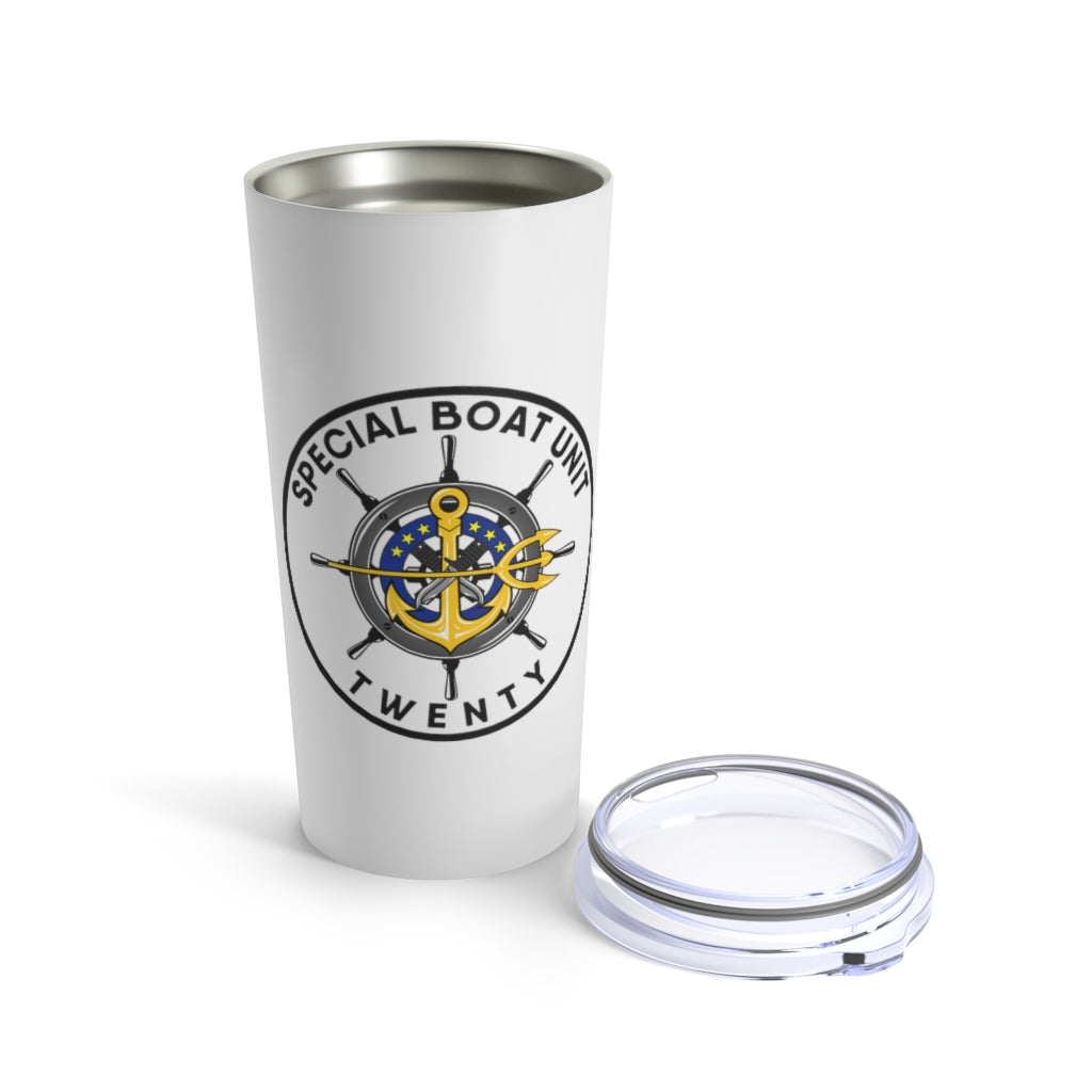 SBU 20 White 20oz Travel Mug (Color)