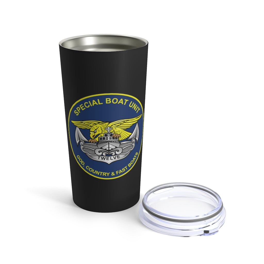 SBU 12 v2 Black 20oz Travel Mug (Color)