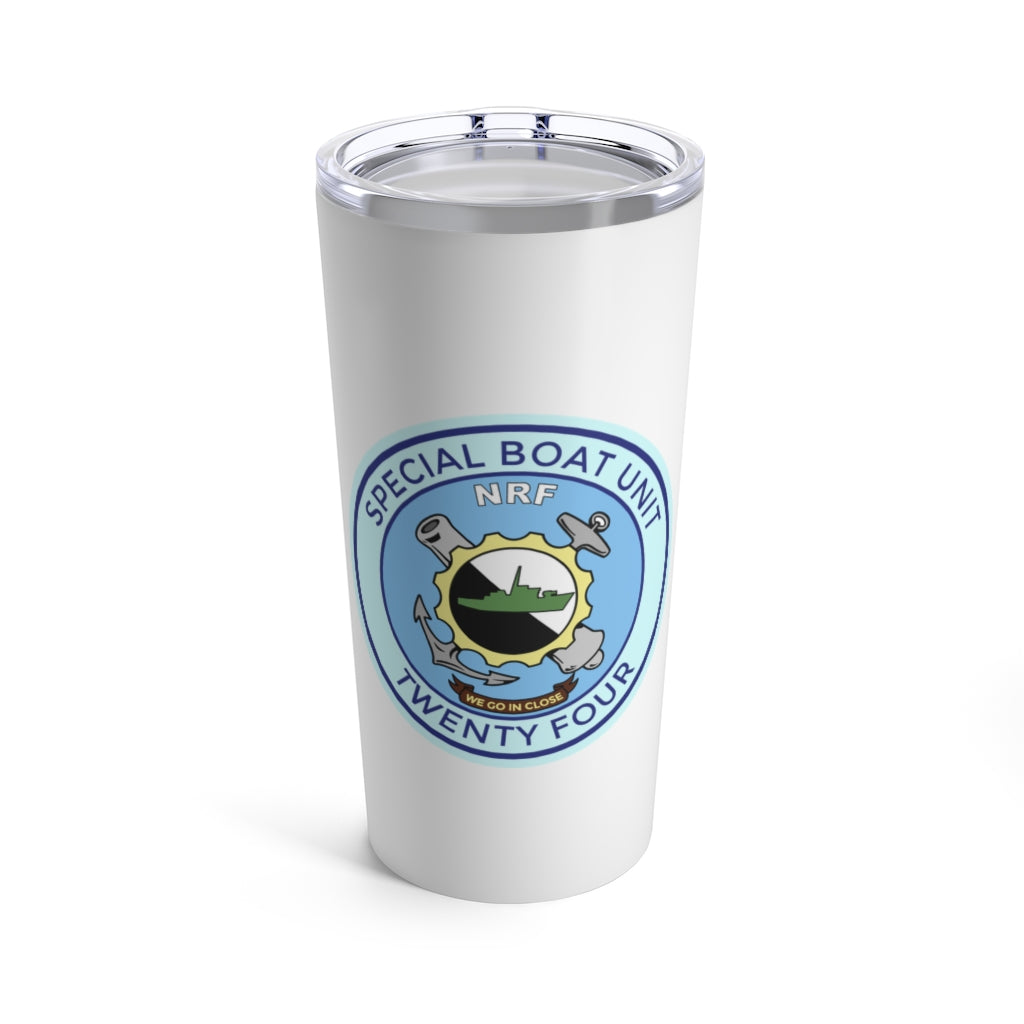 SBU 24 White 20oz Travel Mug (Color)