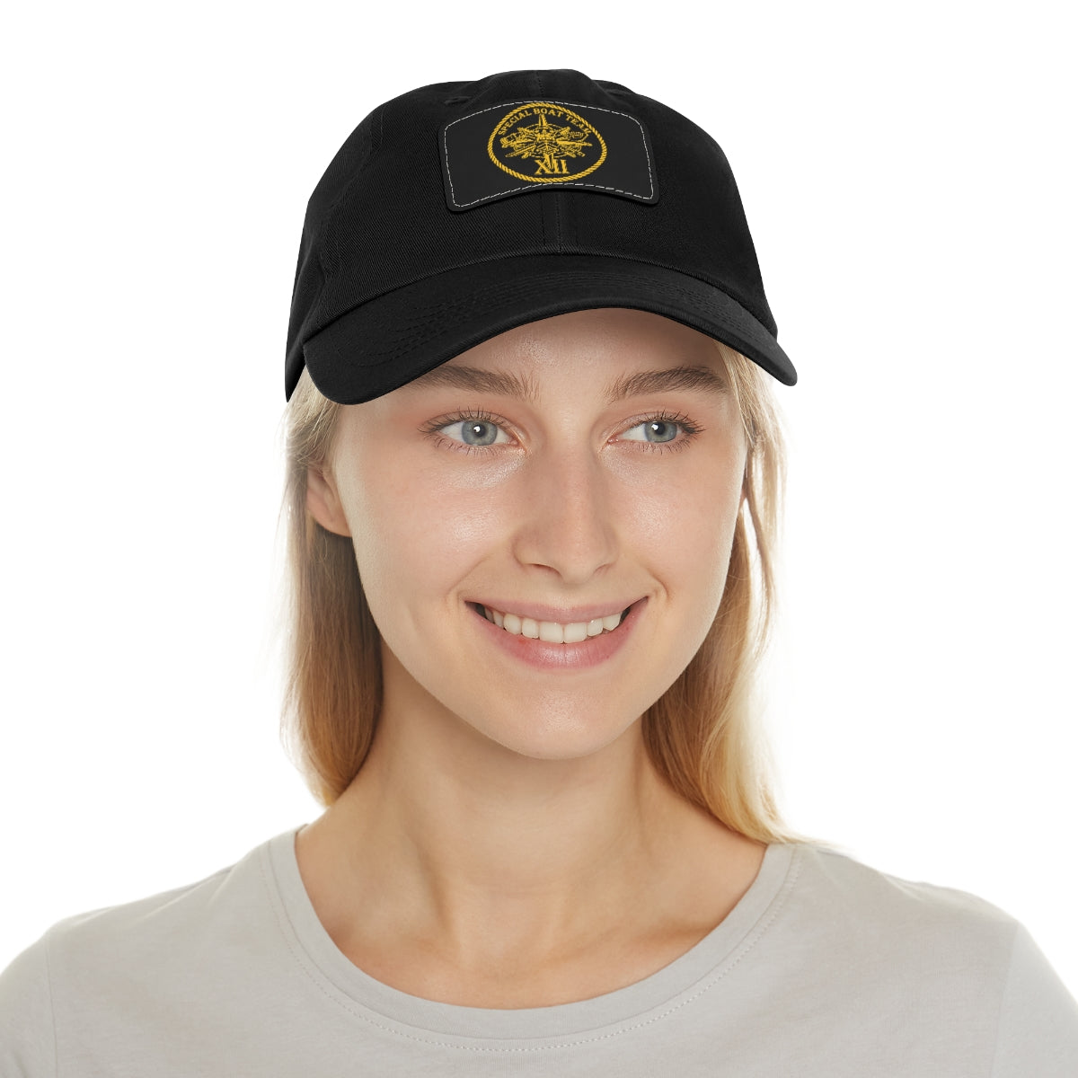 SBT 12 v2 Hat with Leather Patch (Gold)