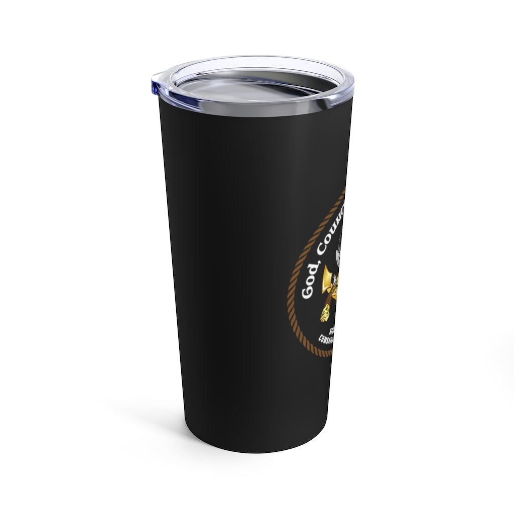 God Country & Fast Boats Black 20oz Travel Mug (Color)