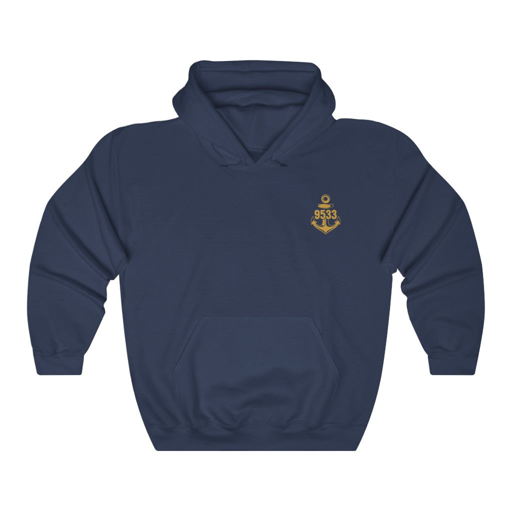 9533TC Hoodie (Black-Blue-Red/Gold)