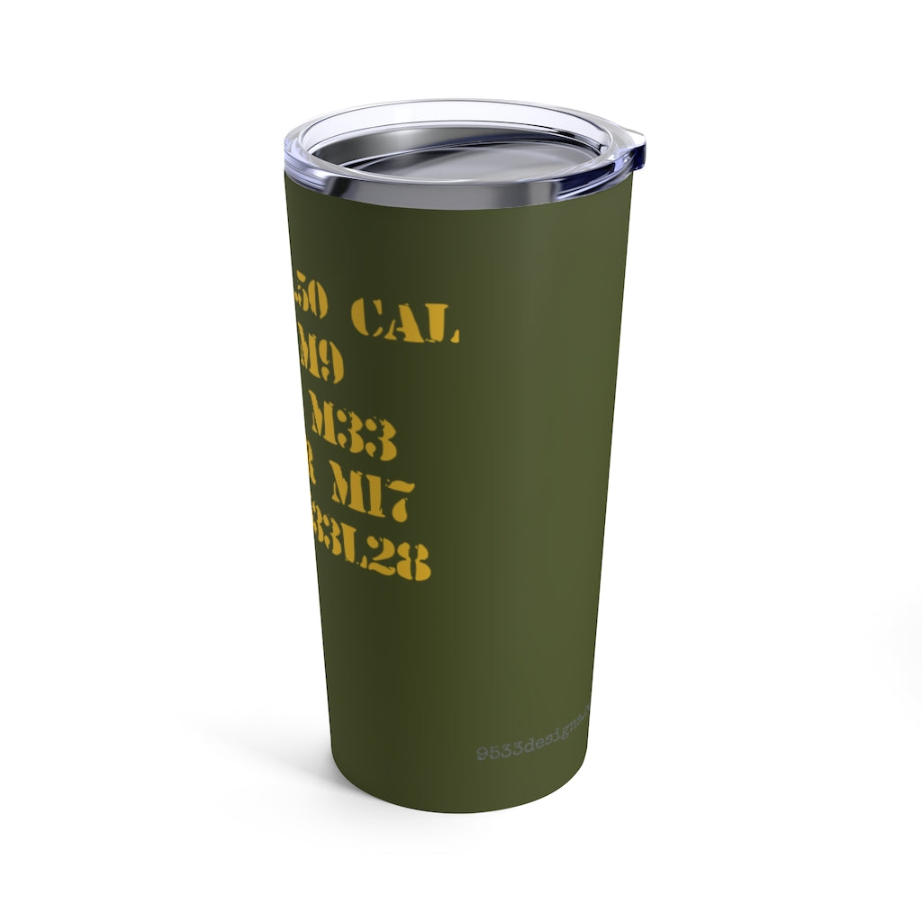 50 Cal Can Tumbler and Coffee