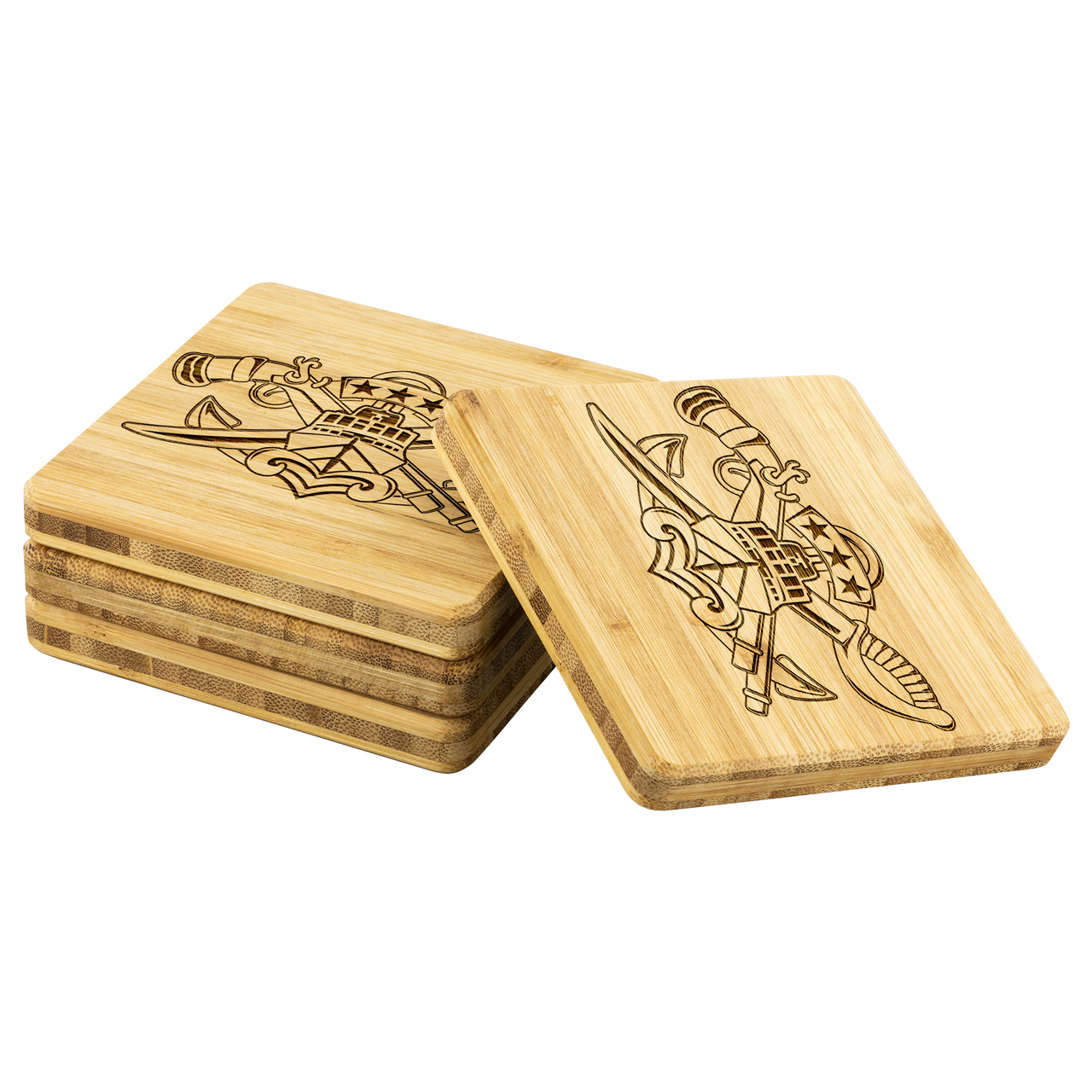 Special Warfare Combatant Craft Crewmen, SWCC Master, Bamboo Coasters