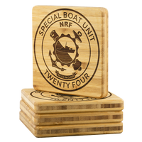 Thumbnail for Special Boat Unit 24, SBU 24, SWCC, Special Warfare Combatant Craft Crewmen Bamboo Coasters